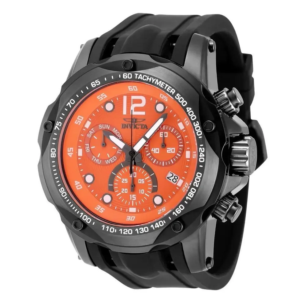 NWT Invicta 48909 Speedway | Quartz | Orange | Men's Watch